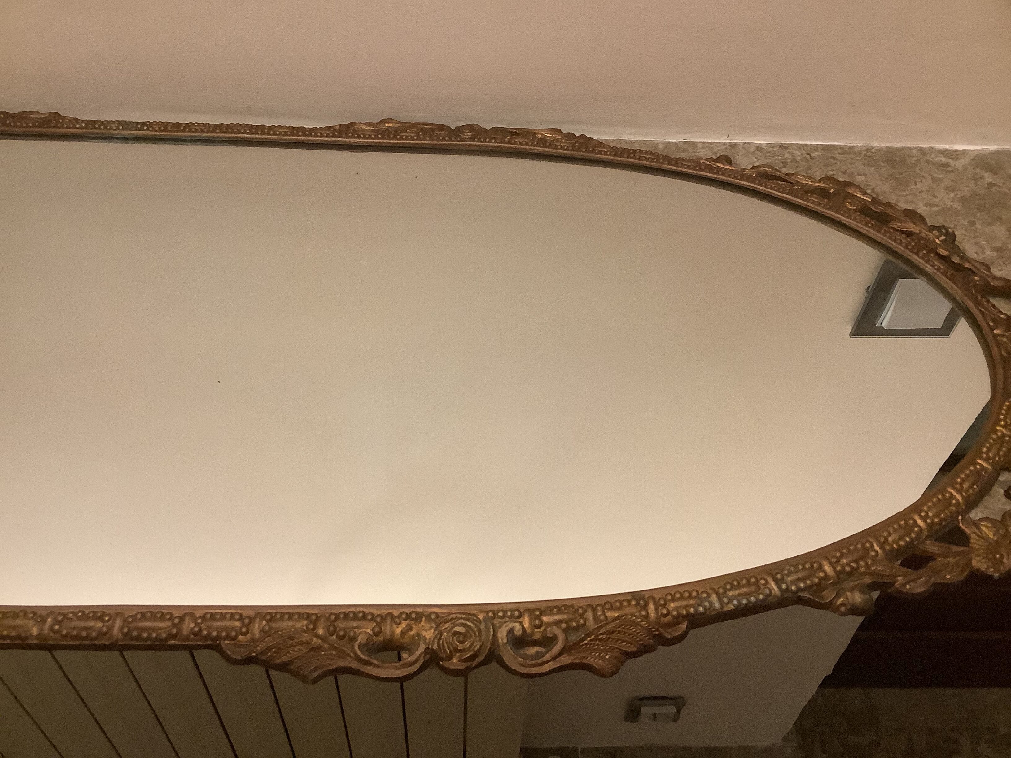 Old metal mirror 68x36cm