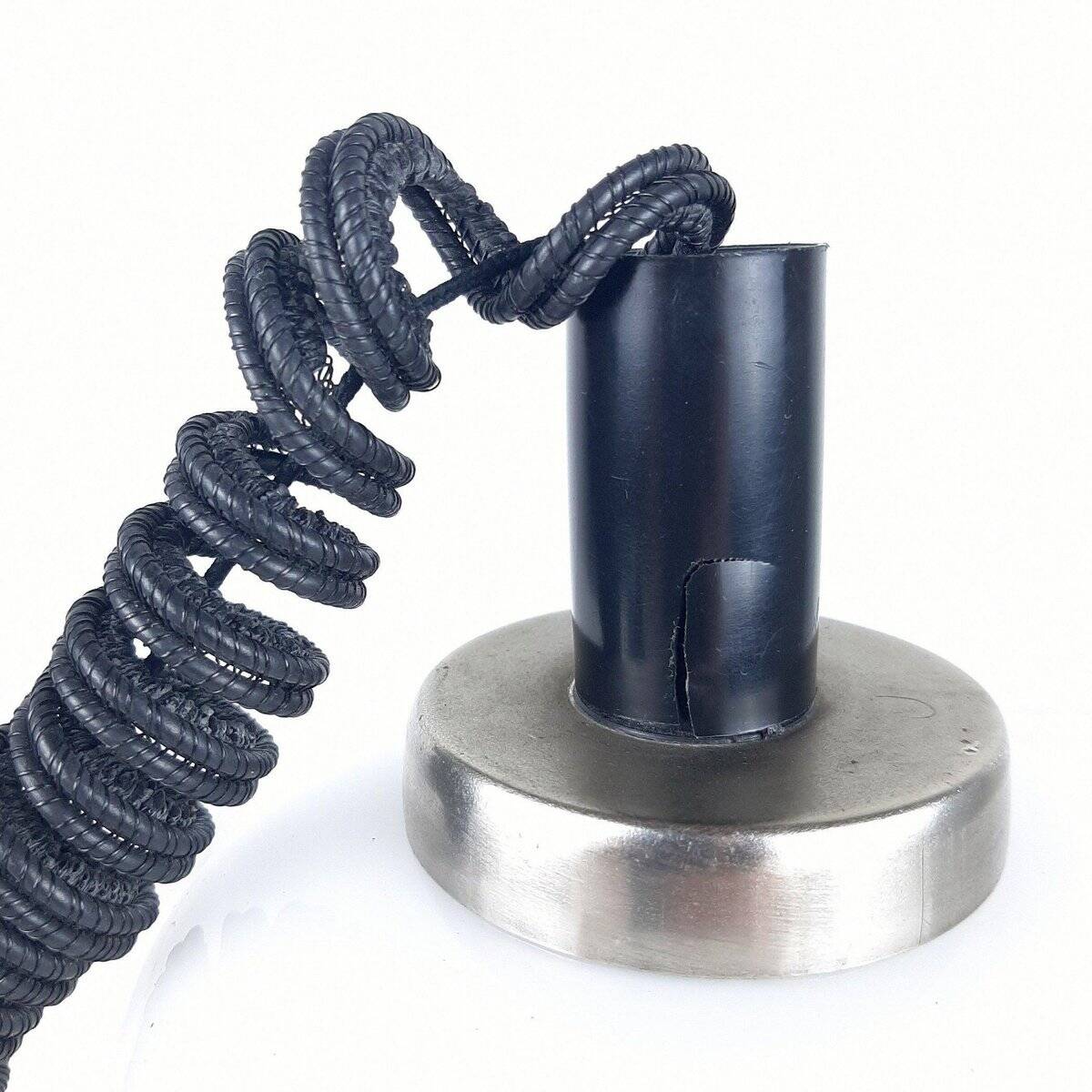 White glass pendant lamp, 1970s