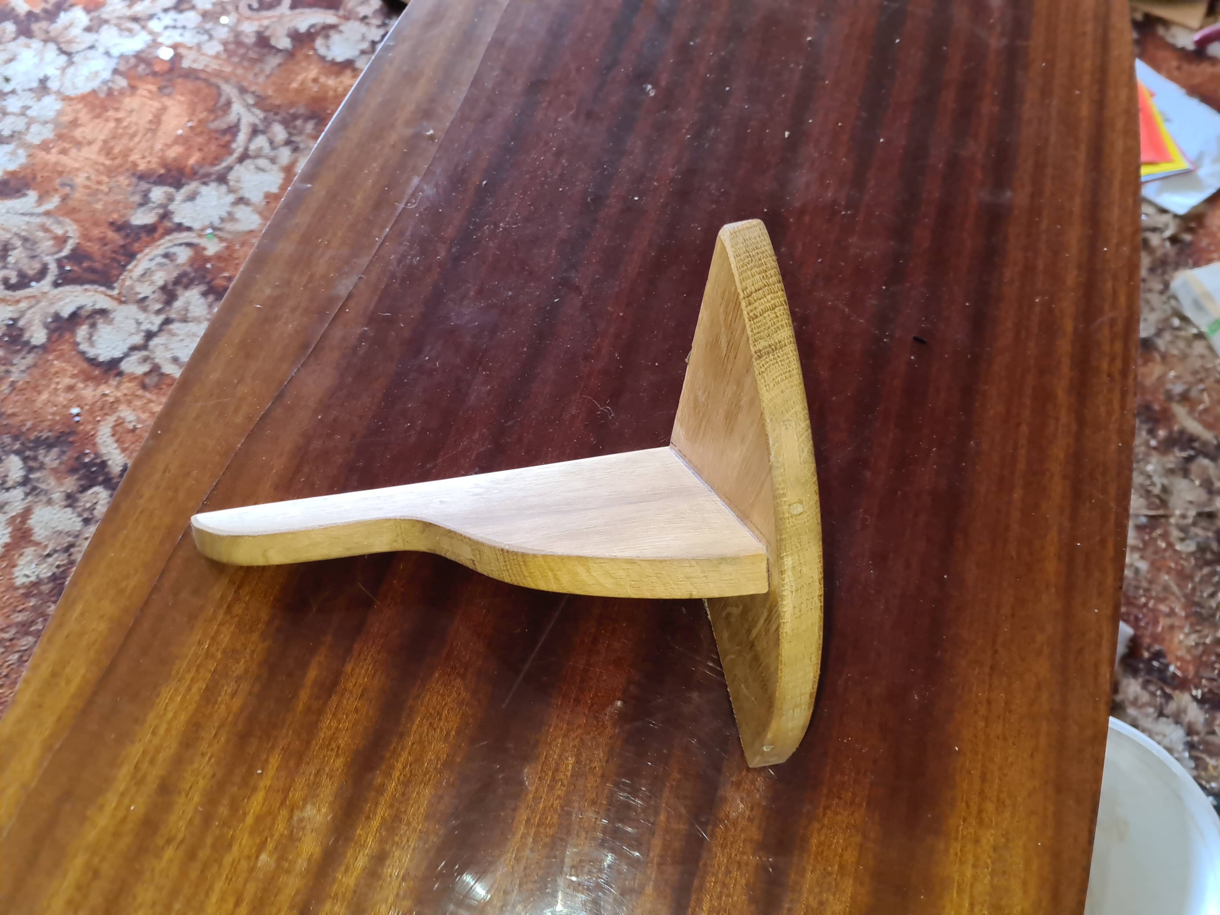 Handmade corner wall bracket