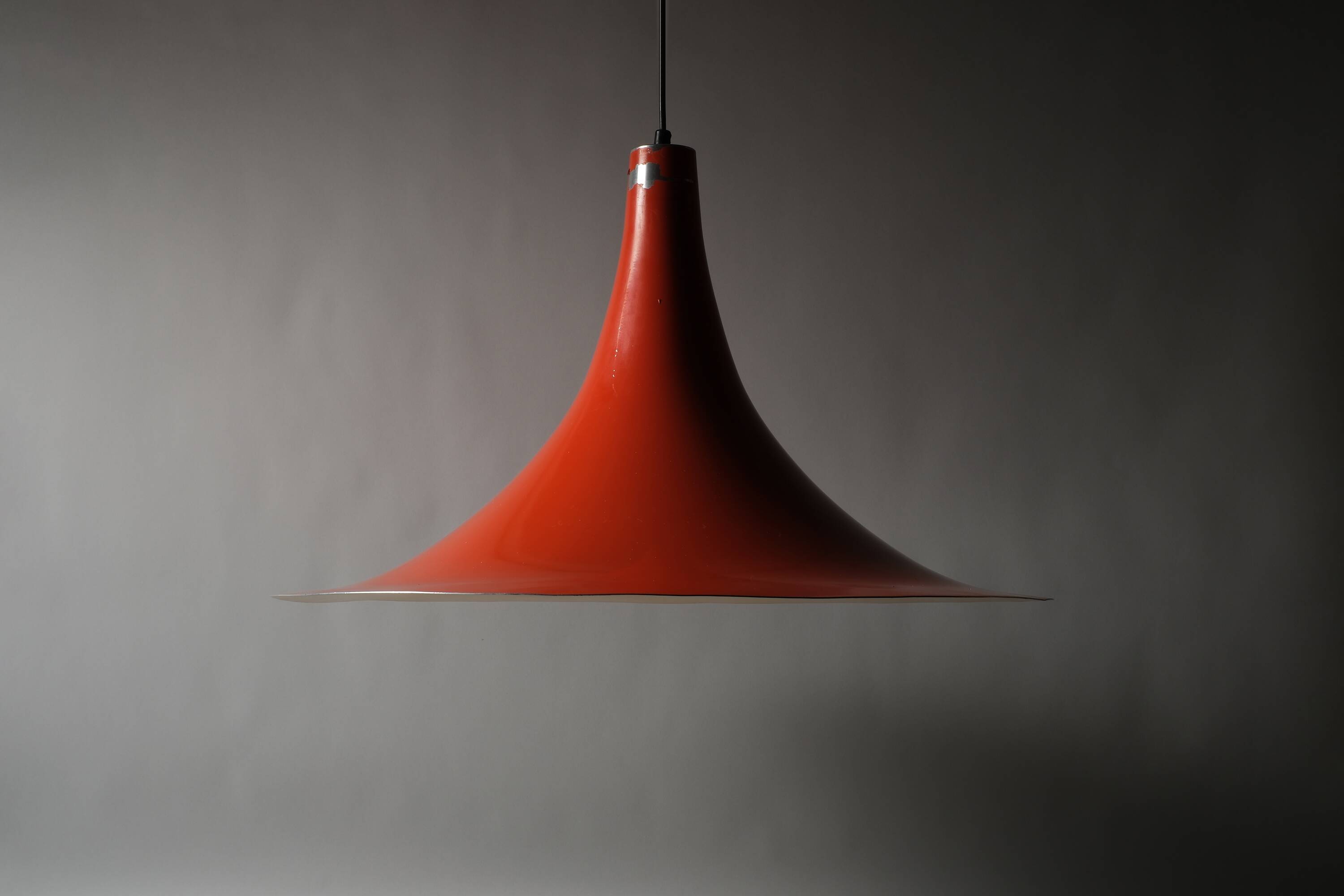 Suspension sorcière XL Massive Lighting, orange laqué, Belgique, 1960s
