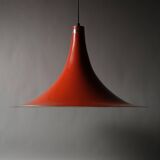 Suspension sorcière XL Massive Lighting, orange laqué, Belgique, 1960s