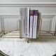 Magazine holder / bookend in modular brass years 50-60