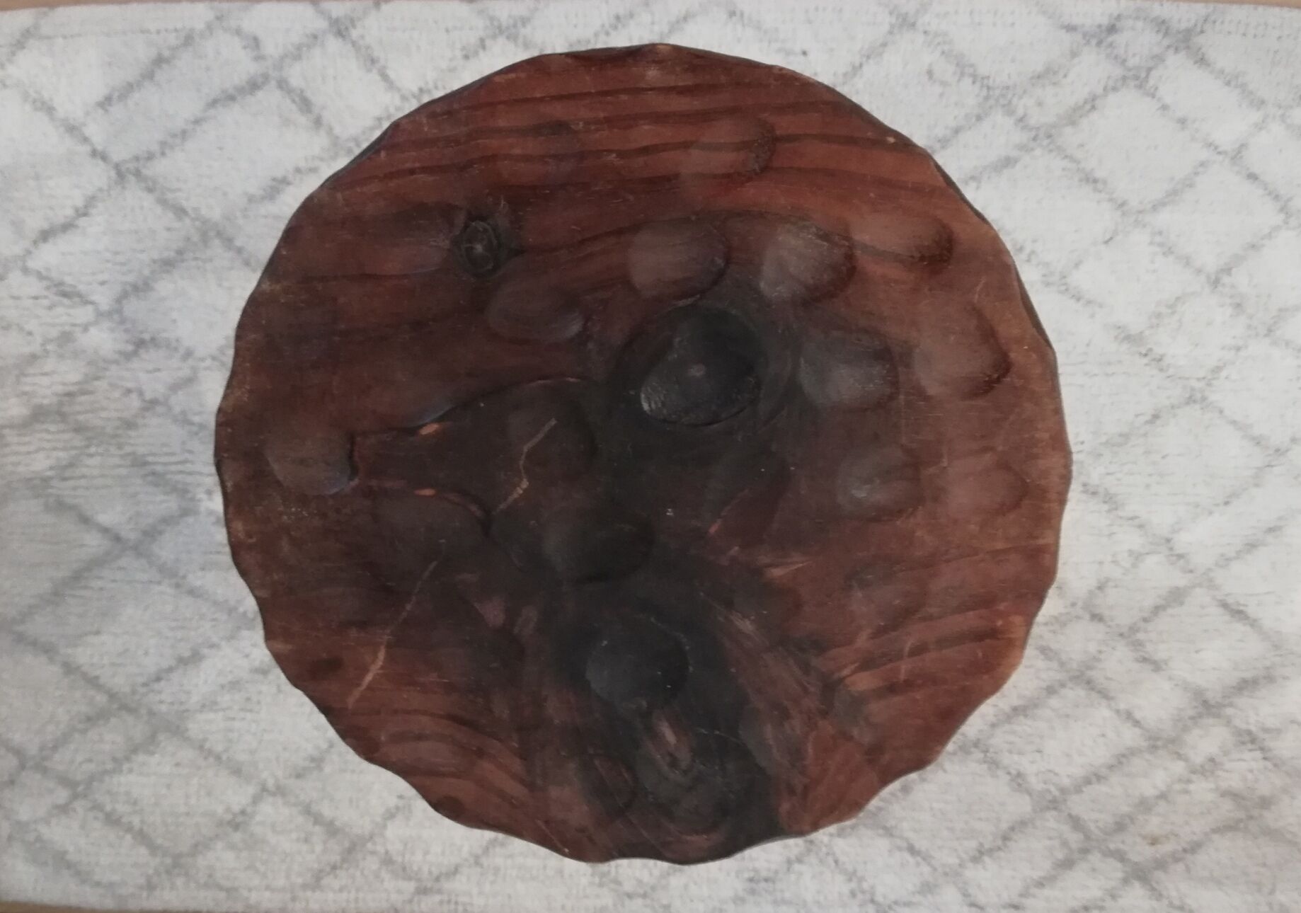 Brutalist tripod stool