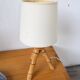1960s rattan desk or table lamp