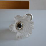 Swan neck wall lamp and its tulip, early 20th century.