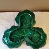 Plat vintage Barbotine fraisier Vallauris.