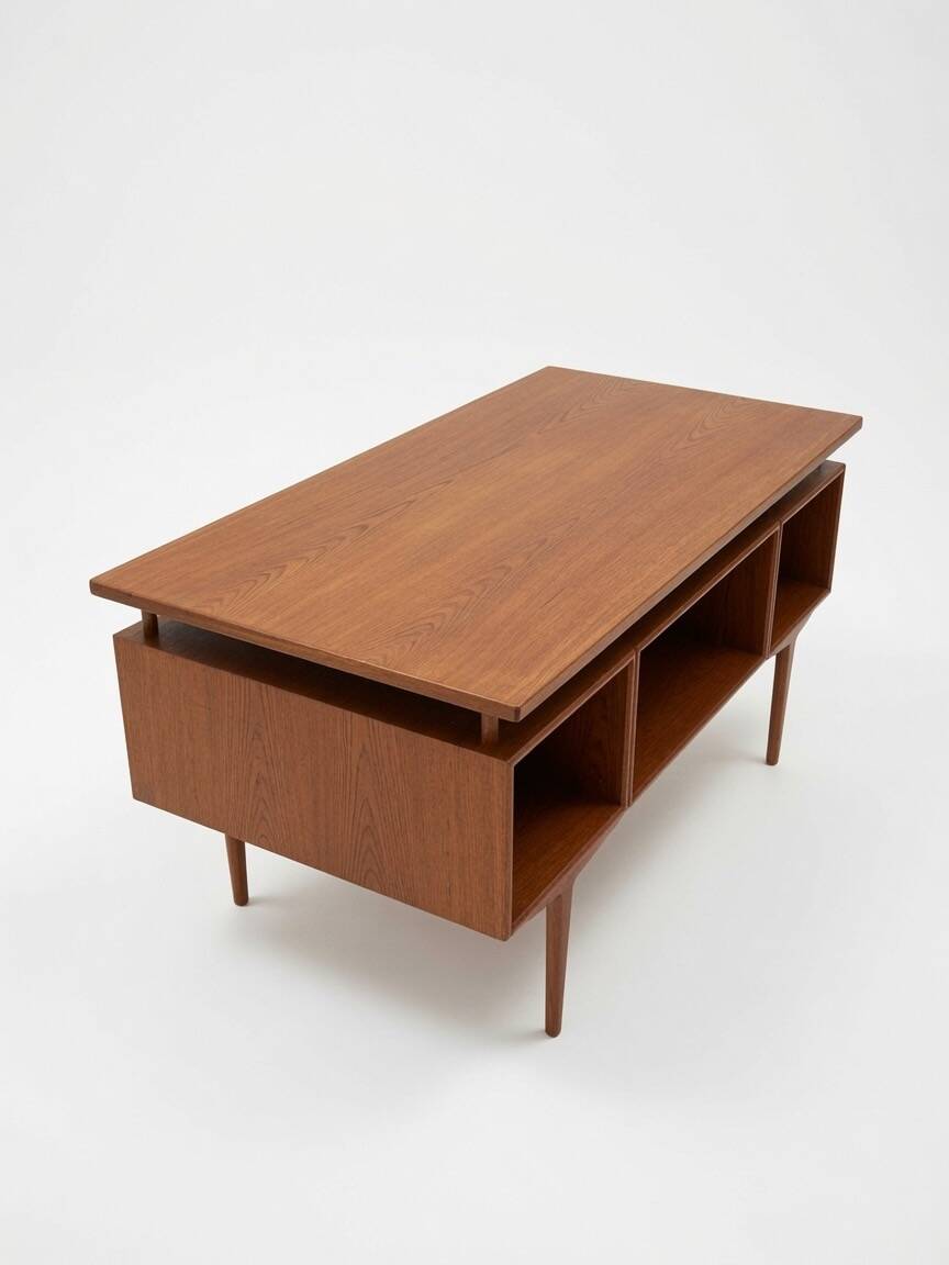 1960s Danish Teak Executive Desk
