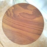 Vintage wooden bistro bottom stool