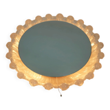 back lit wall MIRROR by schöninger acrylic frame ice glass decor 1960s 1970