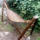 Bamboo hammock and its support