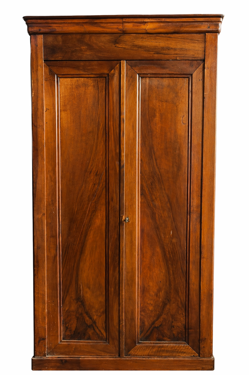 Antique linen cupboard in solid walnut from the 19th century – Louis Philippe