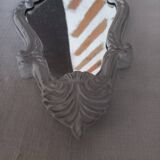 Small patinated baroque mirror