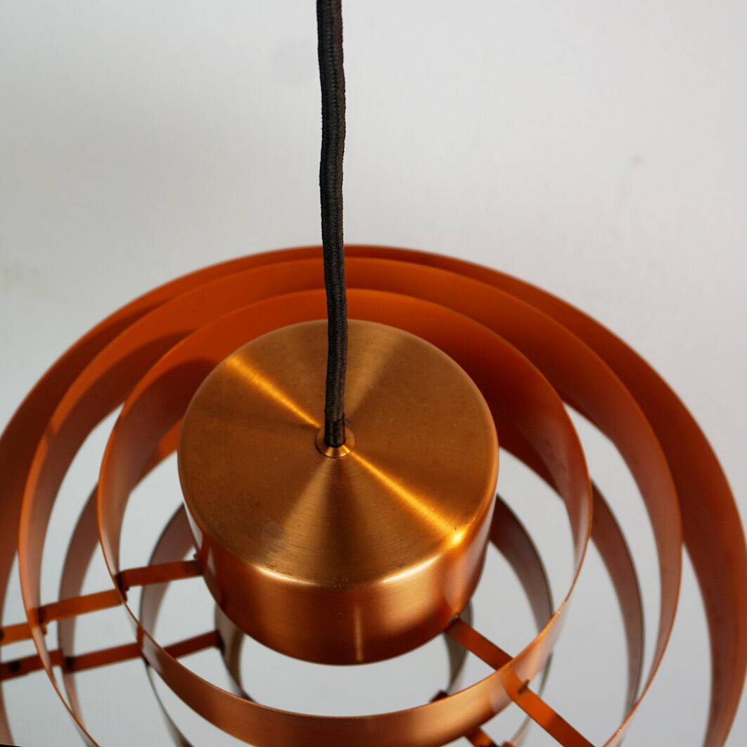 Pendentif en cuivre scandinave Ultra par Jo Hammerborg pour Fog et Morup Danemark