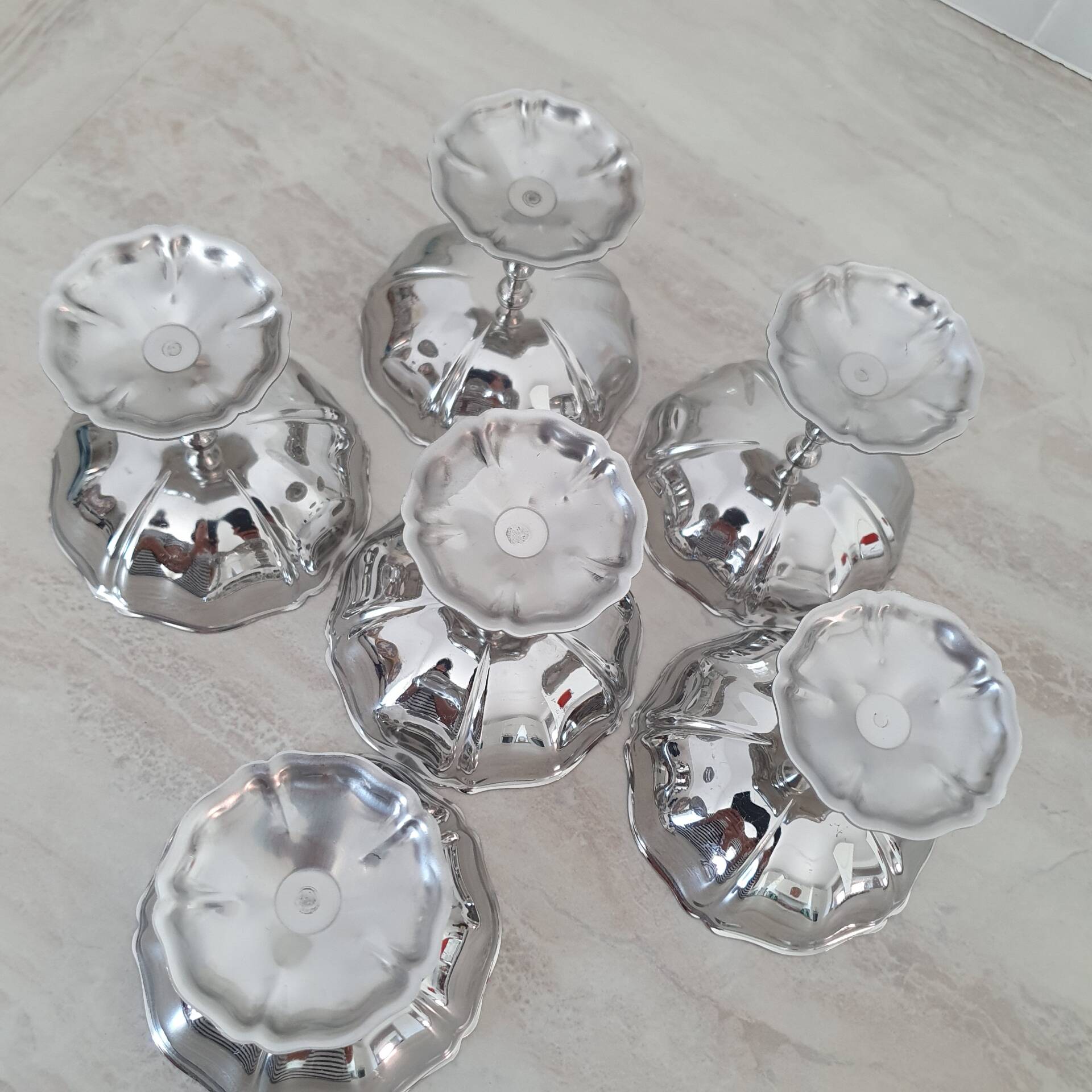 Coupes à dessert glace en inox