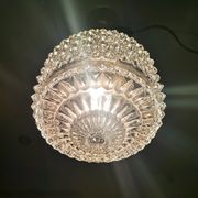 Suspension en verre du milieu du siècle années 1960