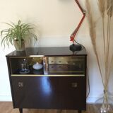 Vintage rolling bar cabinet