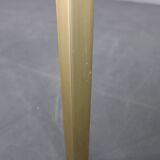 1970s Italian brass finish coffee table with smoked glass top