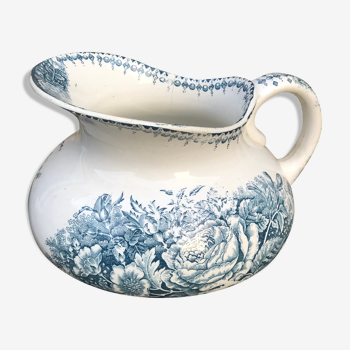 Bushy earthenware pitcher from Longwy model Jardinière