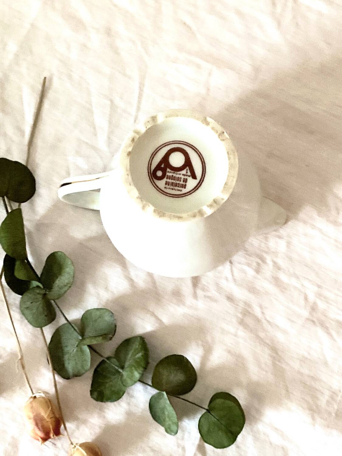 Fine porcelain milk jug from SOLOGNE France