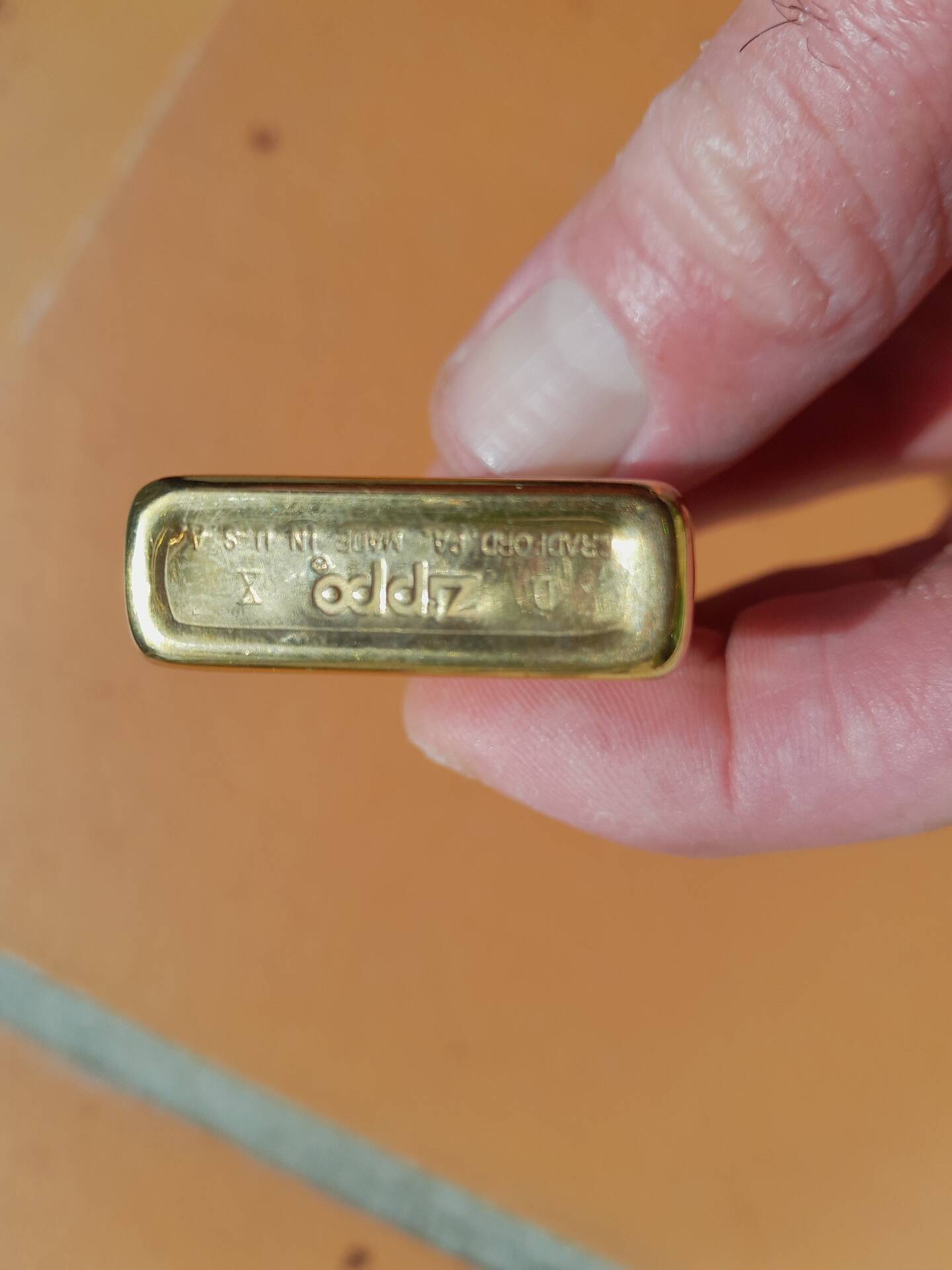 Zippo Slim Venetian Brass Vintage Lighter (1994)