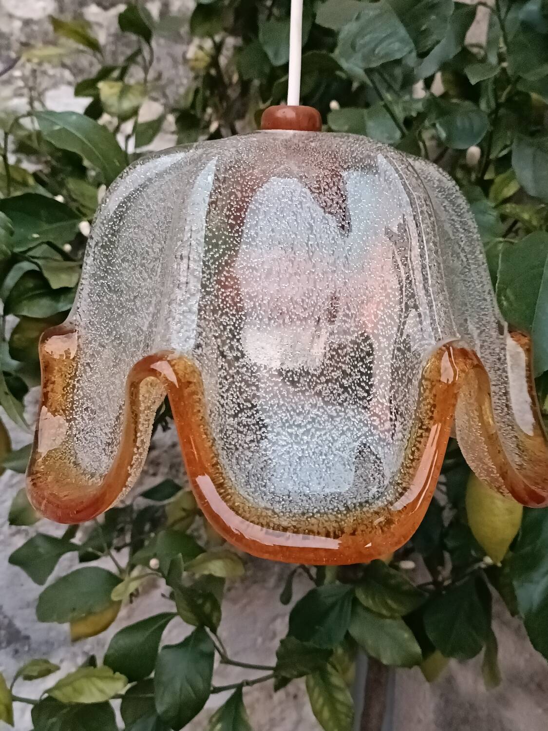 Suspension verre soufflé de Murano, 50'