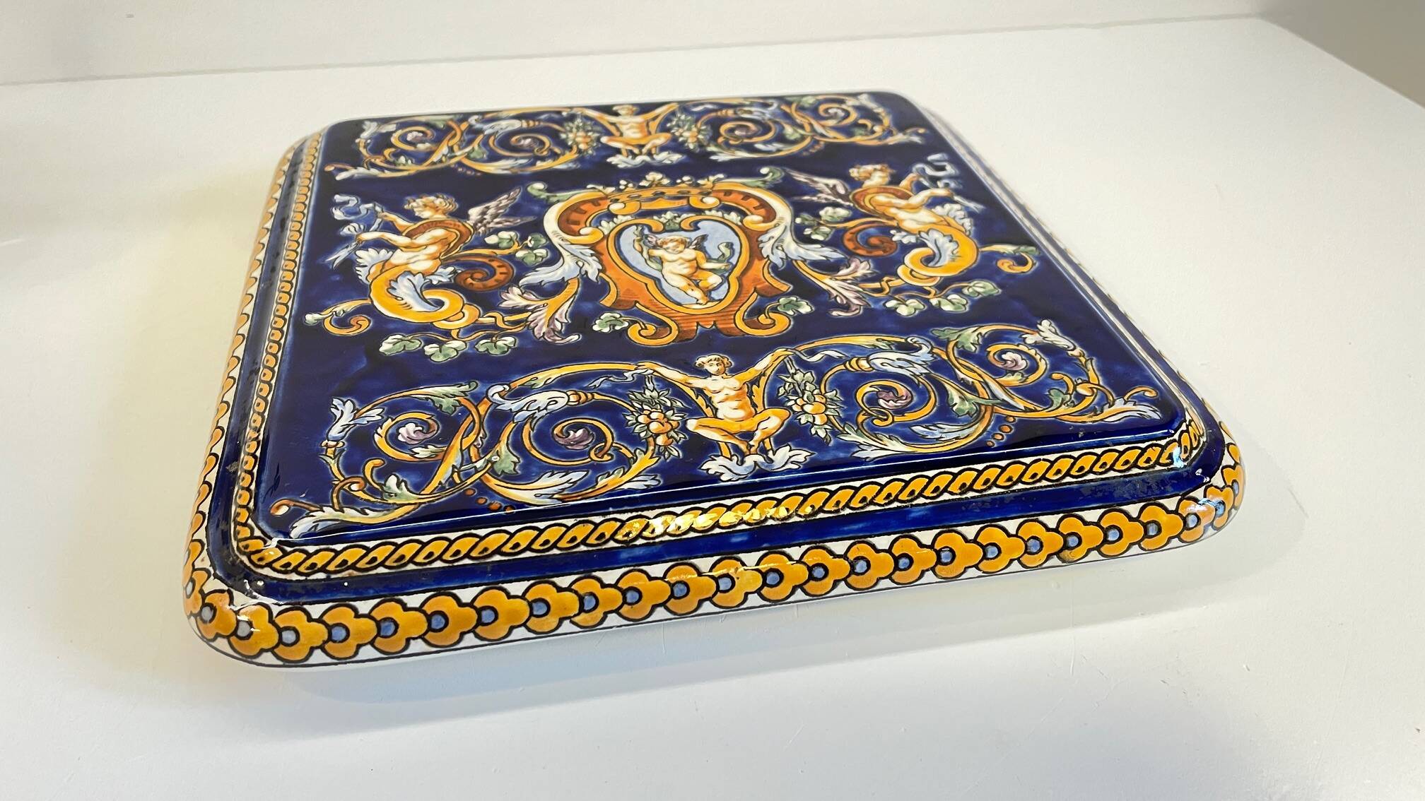 Ceramic coaster from gien france