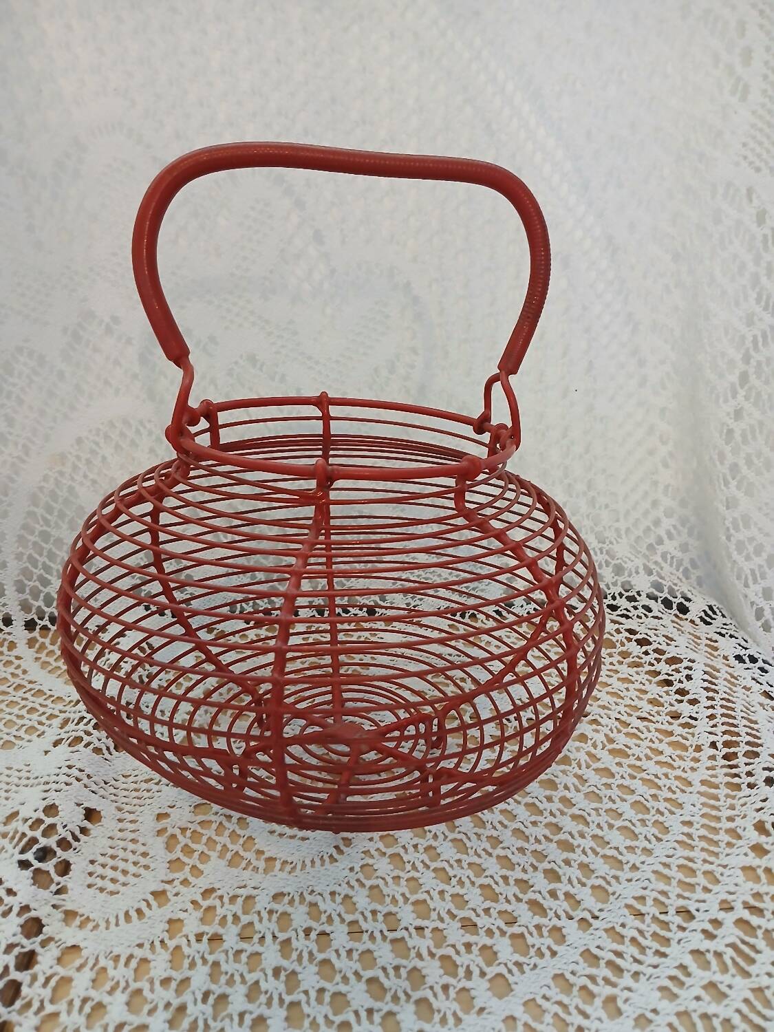 Antique egg basket