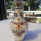 Large old ceramic vase signed