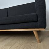 Dark grey 3-seater Scandinavian-style sofa by Habitat