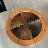 François Sénac solid elm coffee table