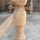 Solid oak farmhouse table with a drawer, tabletop thickness 5 cm.