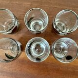 Bohemian crystal liquor service