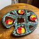 Paint palette-shaped tray, ceramic, Poet Laval