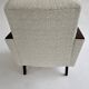 Cube armchair in wool buckle