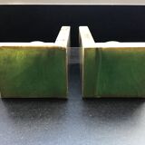 Pair of Art Deco style onyx bookends