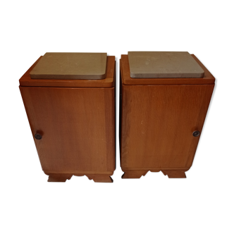 Pair of Scandinavian bedside tables