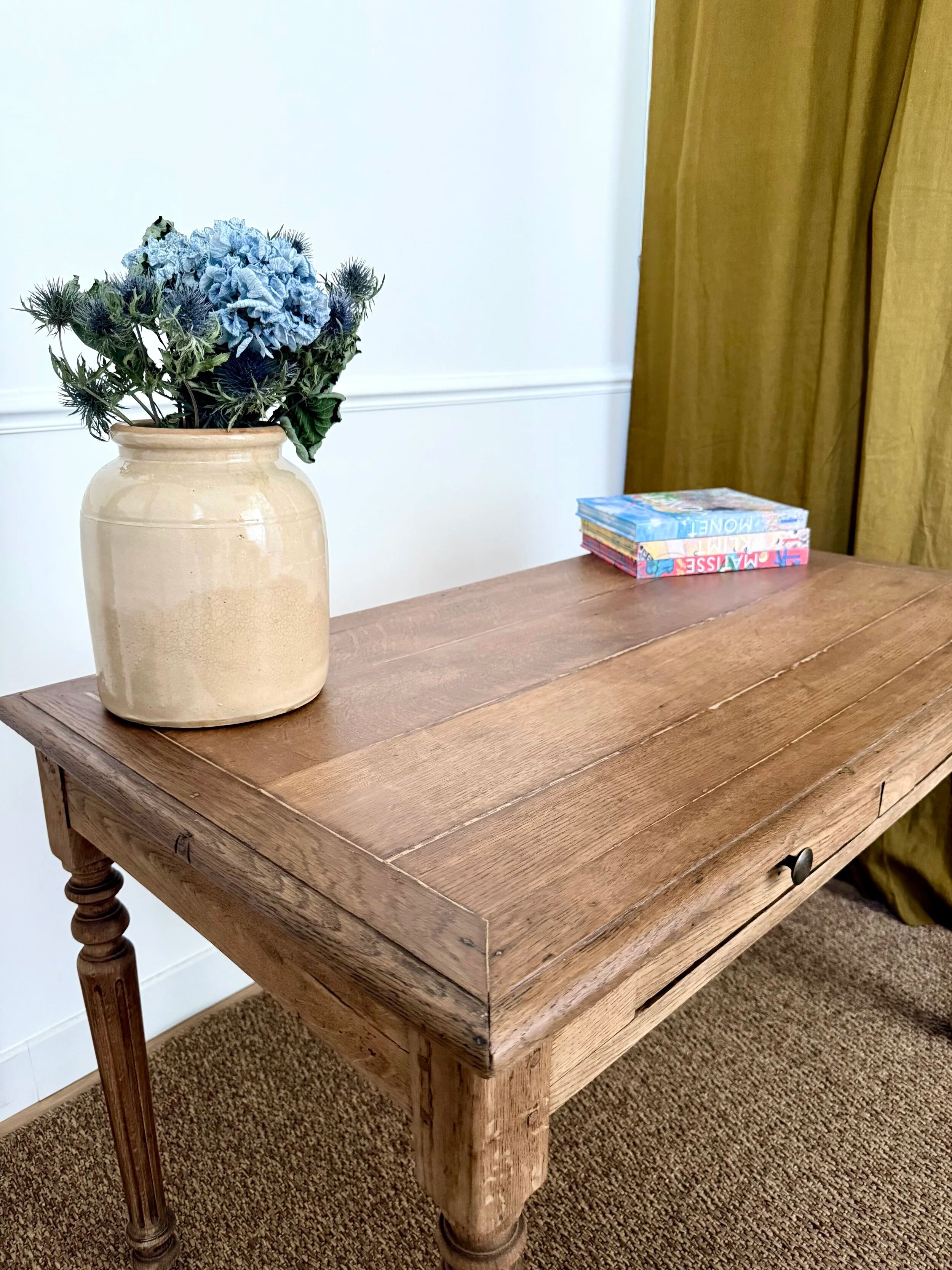 Bureau en chêne rénové