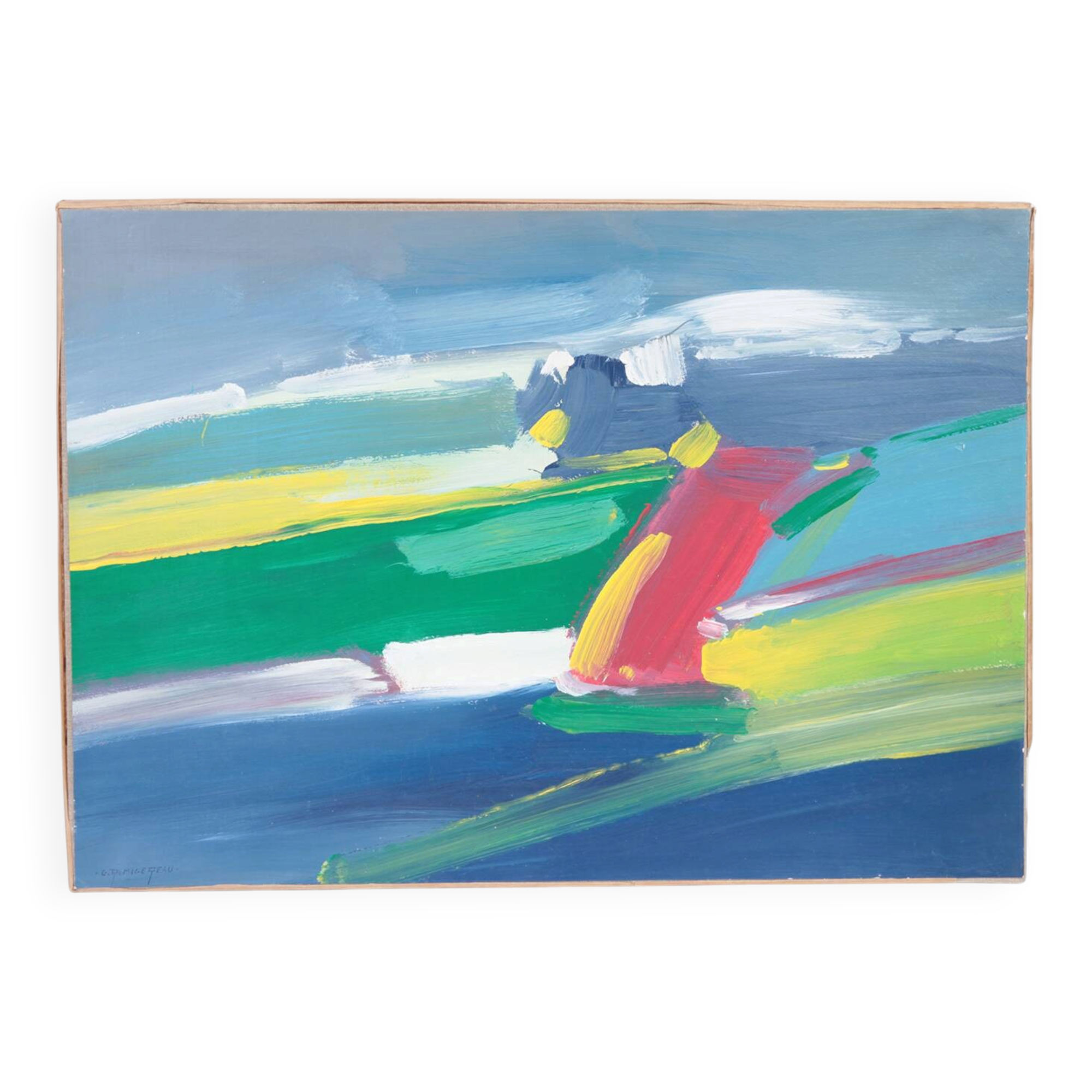 Gérard Remigereau (1948-2017) oil on paper and canvas