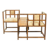 tete a tete conversation sofa bench inspired by Rennie Mackingtosh