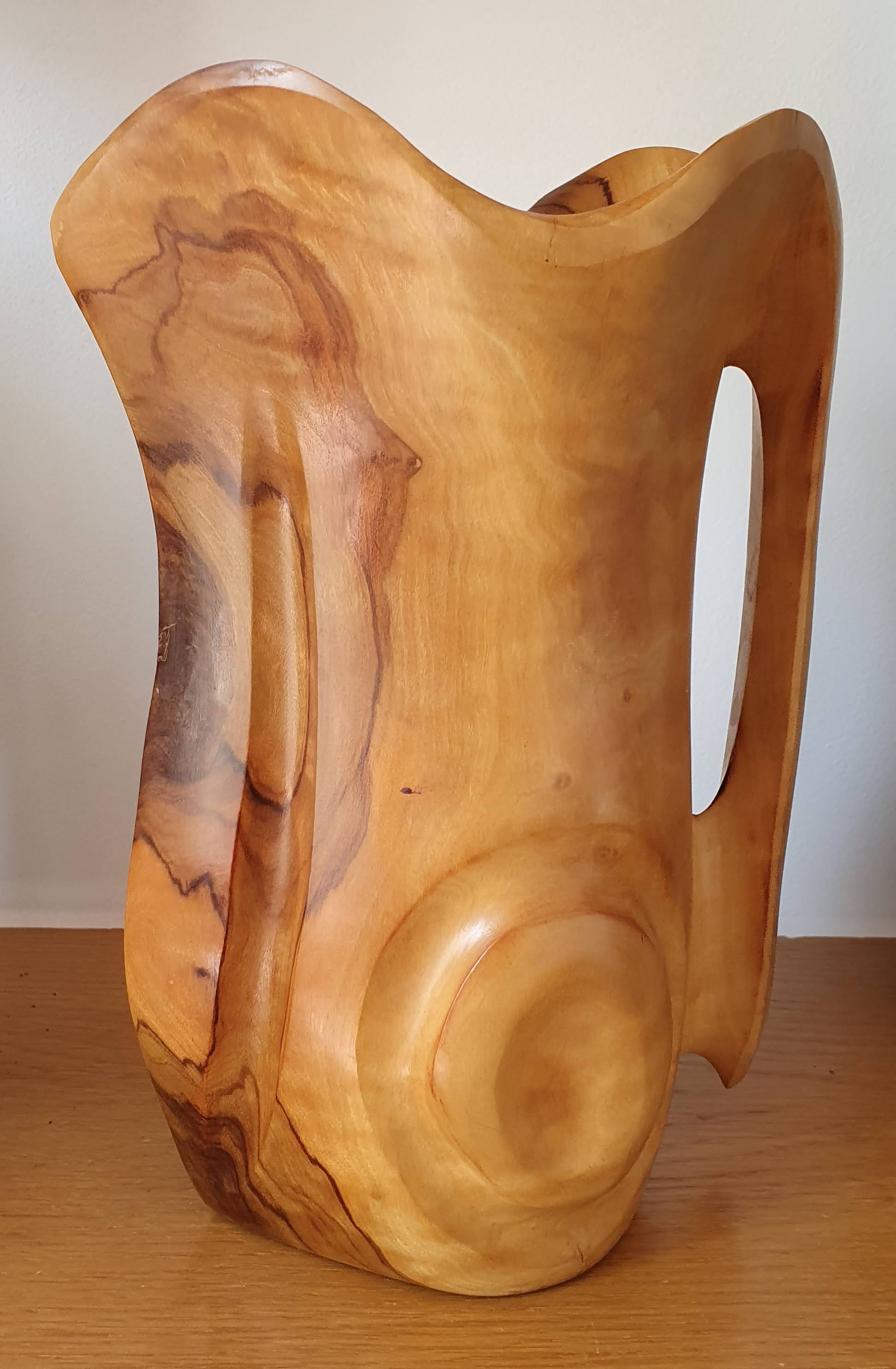 Hermanos Orta olive wood pitcher