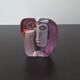 Mats jonasson målerås - glass sculpture / mask "mio" - signed -