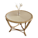 Table basse en rotin
