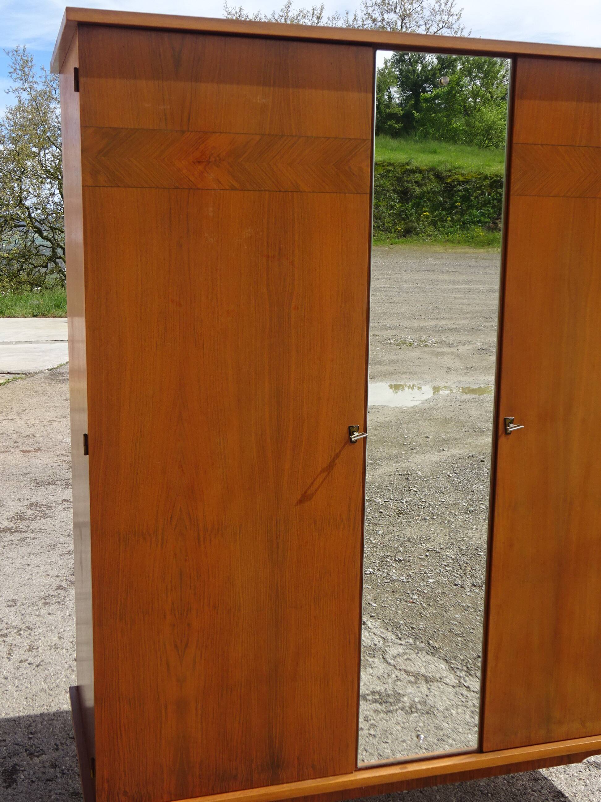 Vintage wardrobe, closet and shelves