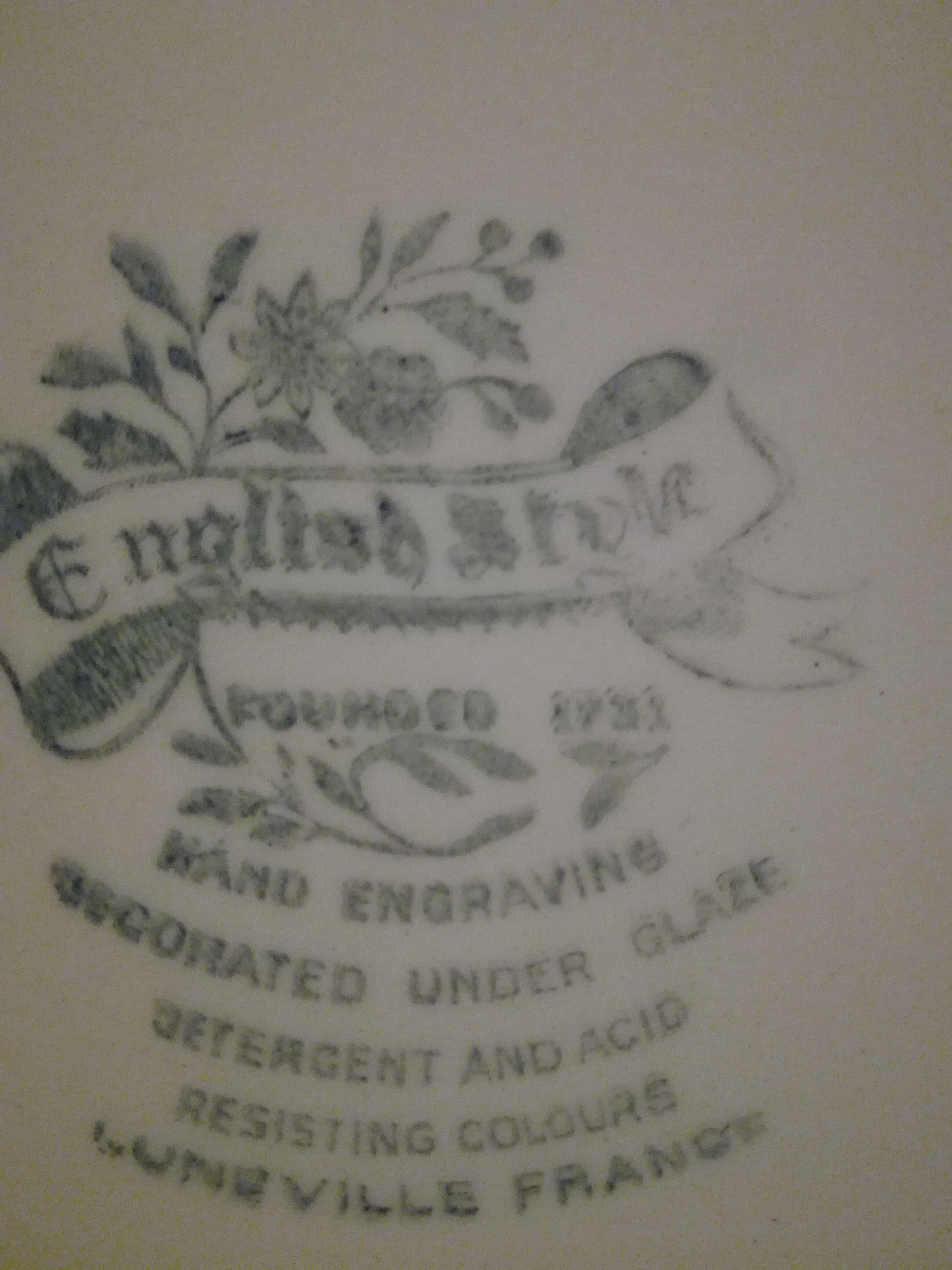 Service à dessert Luneville