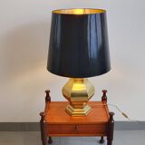 Vintage 1970 lamp in gold metal