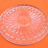 Centerpiece transparent and chiseled glass 1950