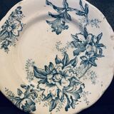 Flat plate 1960 ceramic Lucette 20cm Terre de fer old vintage