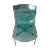 Blue polymer plastic chair Calligaris