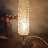 Retro chic bedside lamp with a diamond tip.