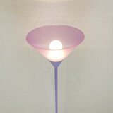 Upcycled floor lamp lilac 80's style Memphis